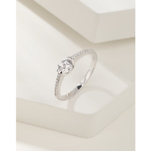Large 0.5 carat ring 925 silver