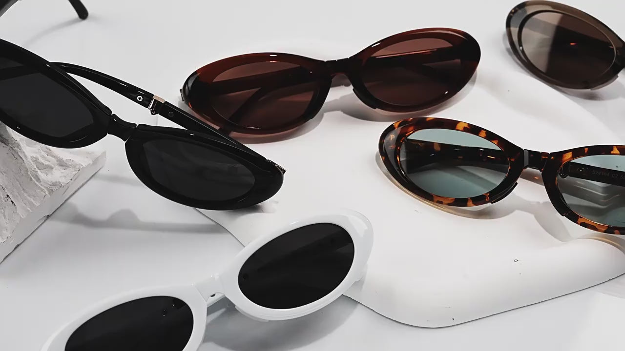 FOURGEM Folding Cat Eye Polarized TR90 Sunglasses S24104