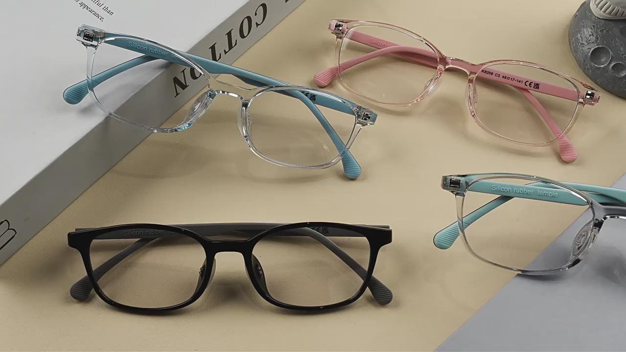 FOURGEM Kids TR90 Anti-Blue Light Preppy Glasses Frames K8209